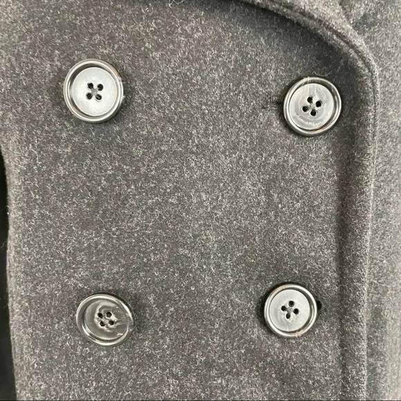 J. Crew Black Wool Blend Peacoat Jacket Size XSP - Picture 6 of 15